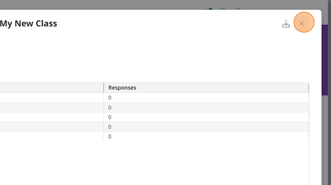 Screenshot of close. 