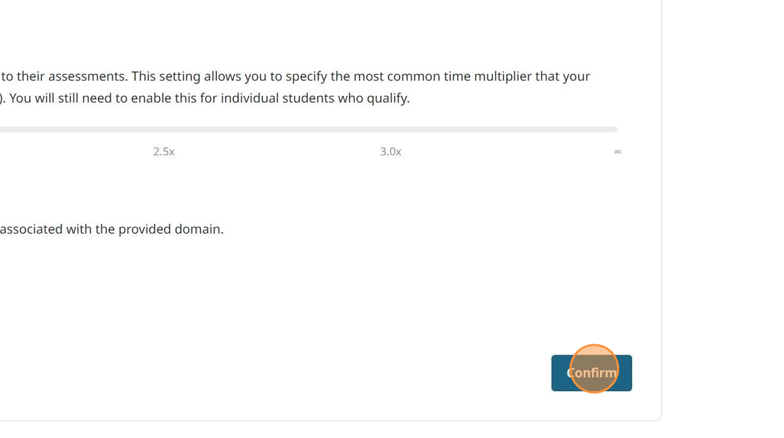 Screenshot showing Confirm.