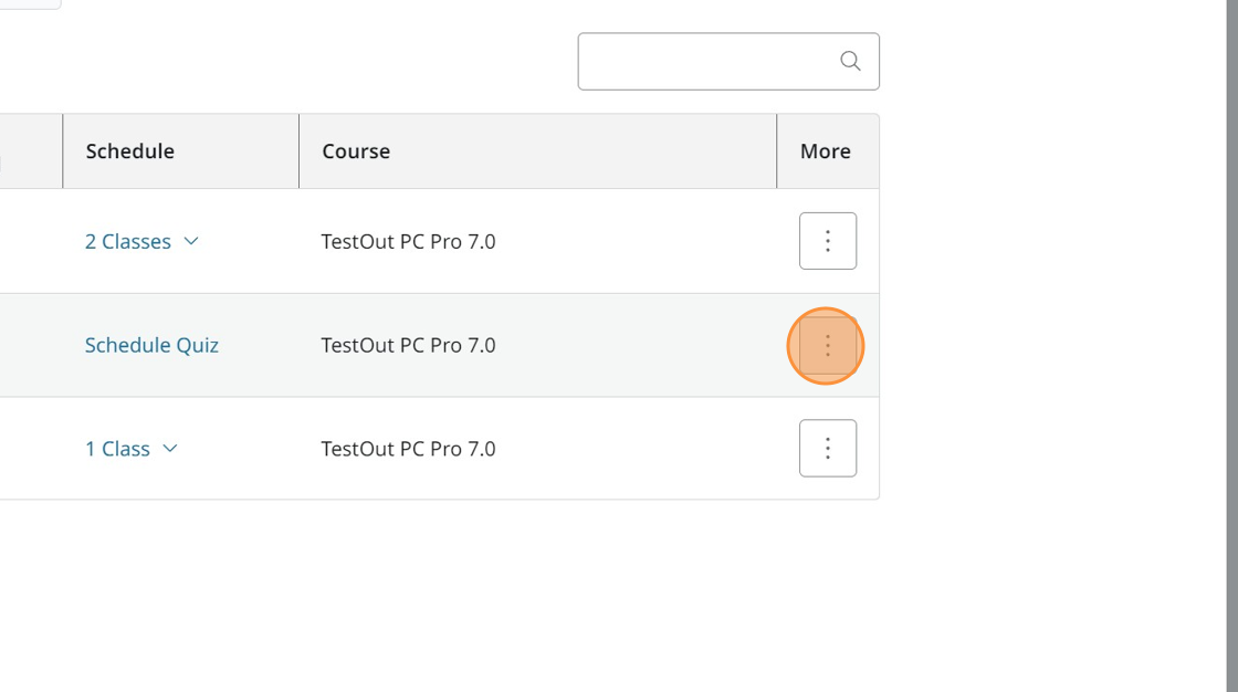 Screenshot showing more button.