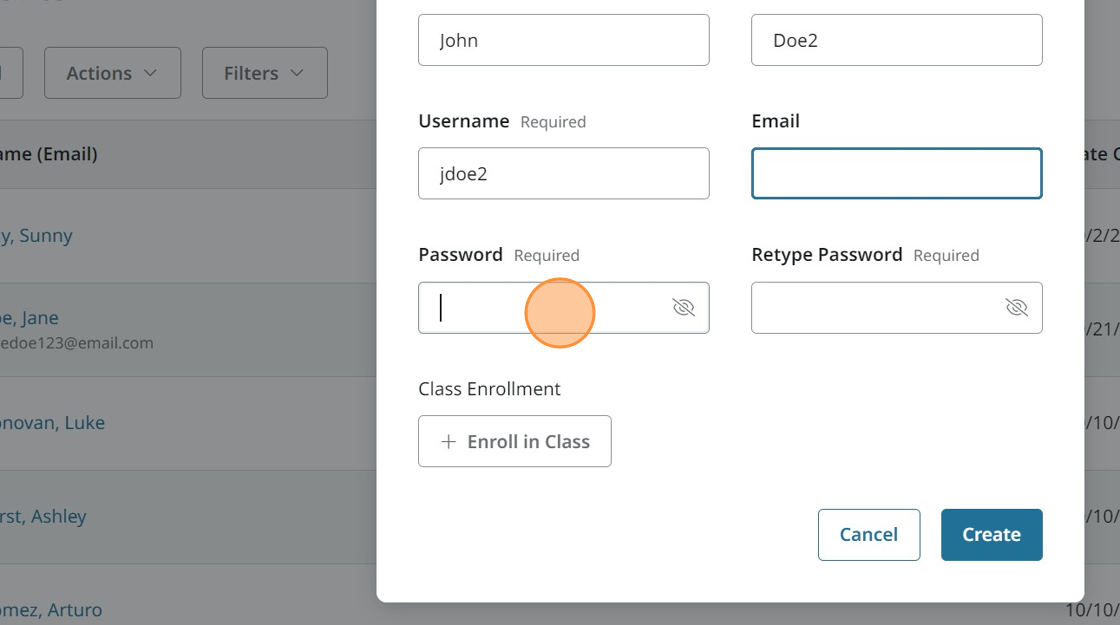 Screenshot showing step.